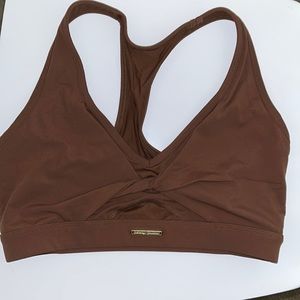 Gymshark X Whitney Simmons V3 Sports Bra Dandelion Brown